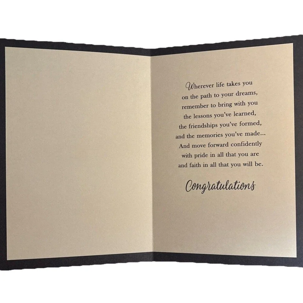 Hallmark Unused College Graduation Greeting Card Congratulations